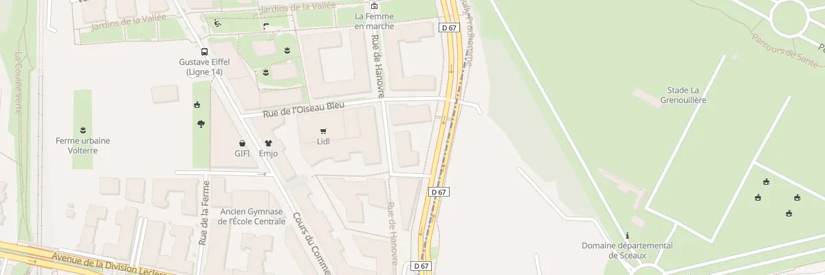 Plan du 10 Rue de l’Oiseau Bleu à Châtenay-Malabry