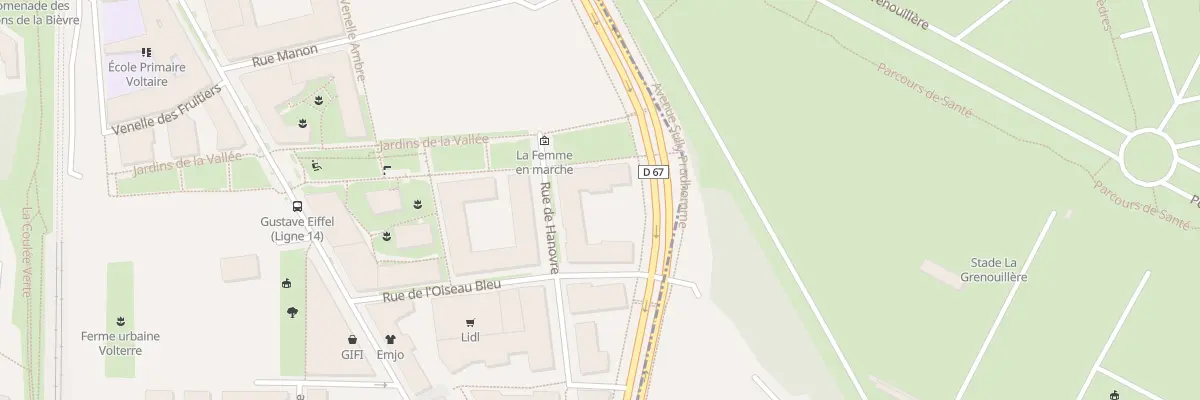 Plan du 22 Jard Jardins de la Vallee à Châtenay-Malabry