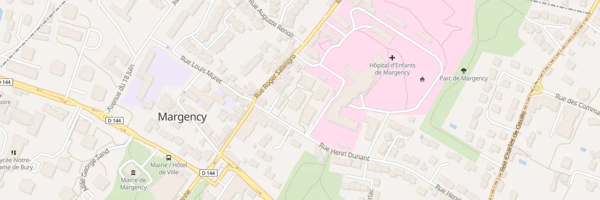 Plan du 3 Rue Henri Dunant à Margency