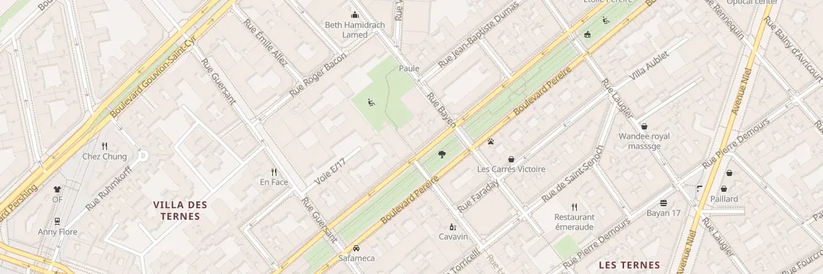 Plan du 178 Bd Pereire à Paris 17e Arrondissement