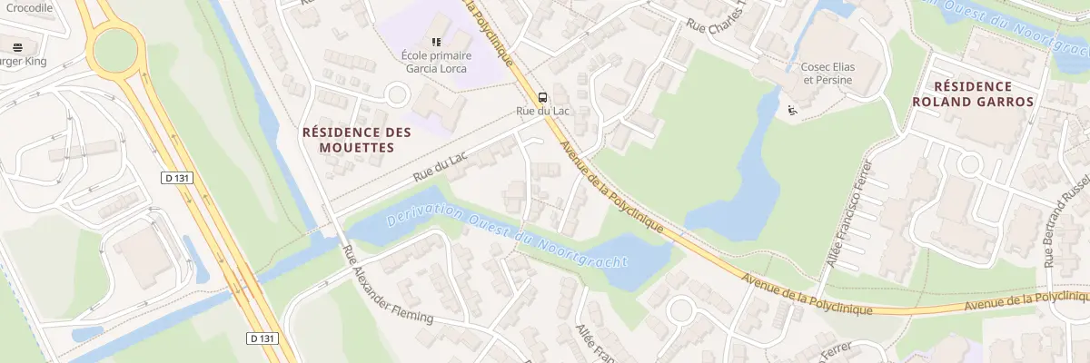 Plan du 6 Av de la Polyclinique à Grande-Synthe