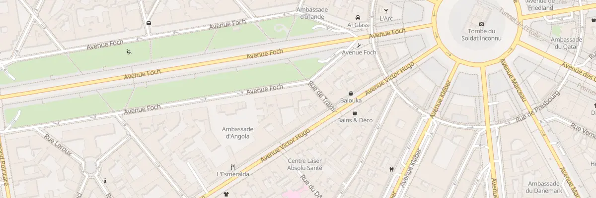 Plan du 13 Av Foch à Paris 16e Arrondissement