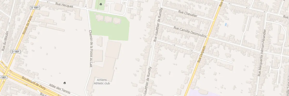 Plan du 234 Rue Gaulthier de Rumilly à Amiens