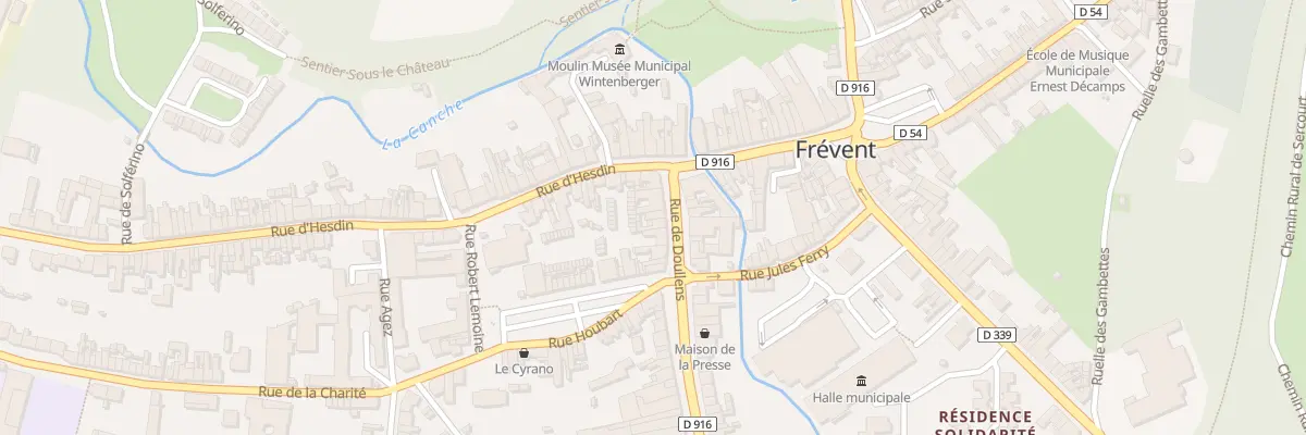 Plan du 4 Rue de Doullens à Frévent