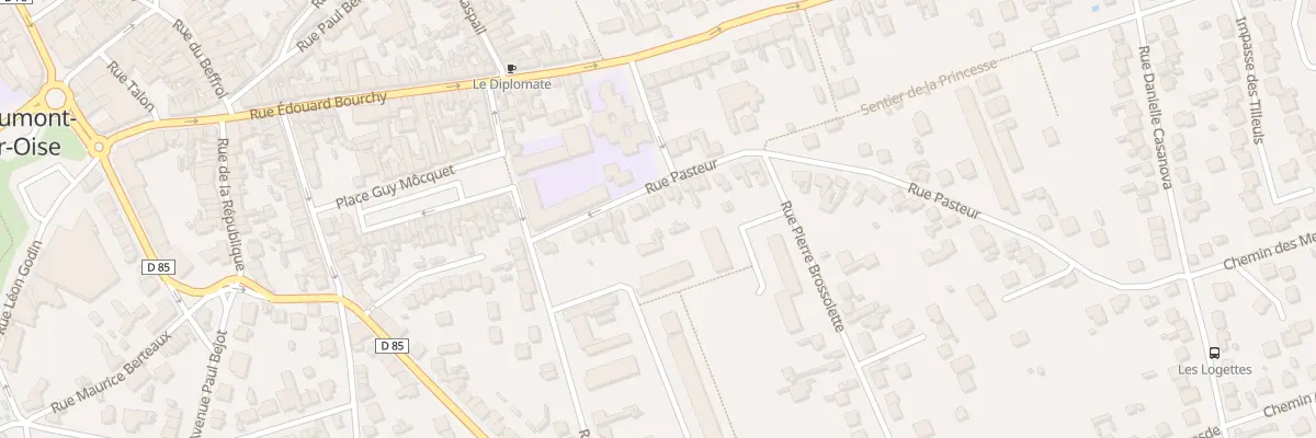 Plan du 12 Rue Pasteur à Beaumont-sur-Oise