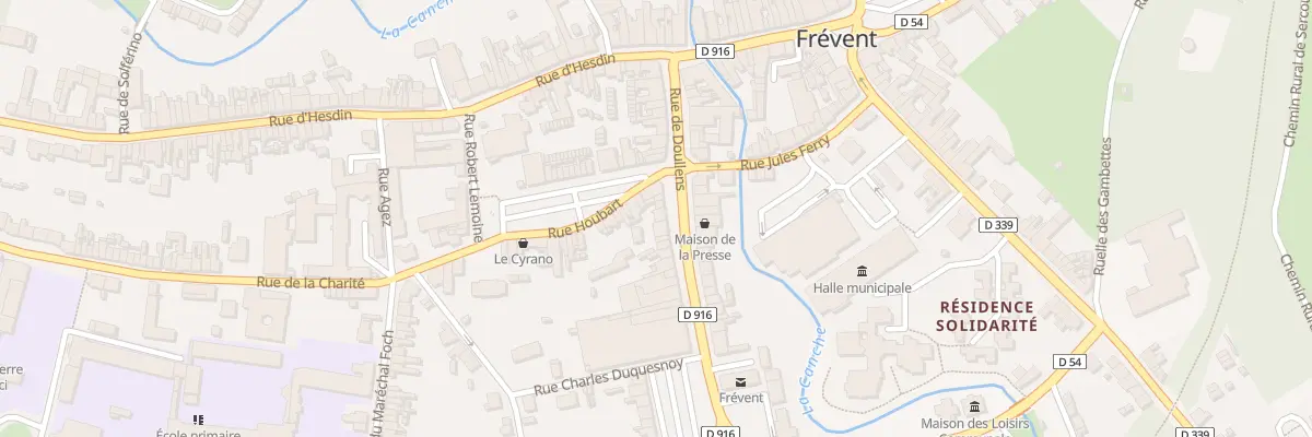 Plan du 16 Rue de Doullens à Frévent