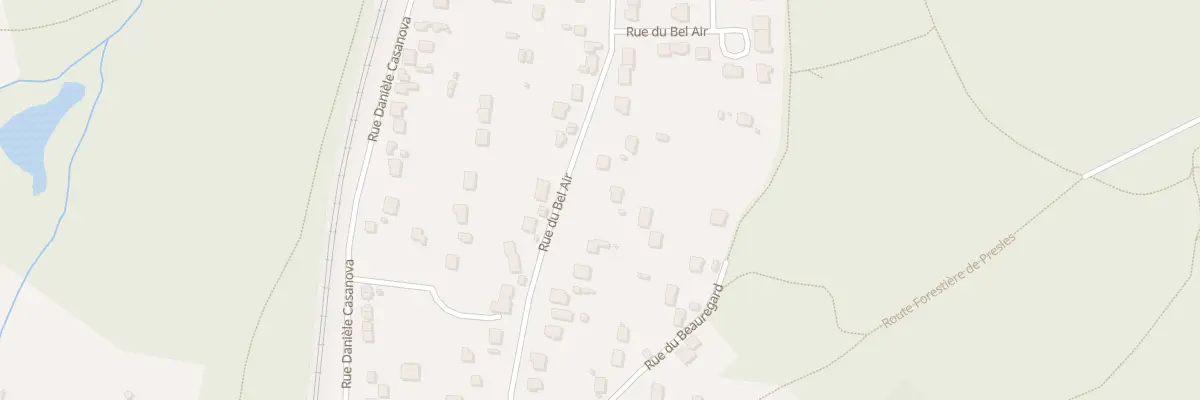 Plan du 22 Rue du Bel Air à Presles
