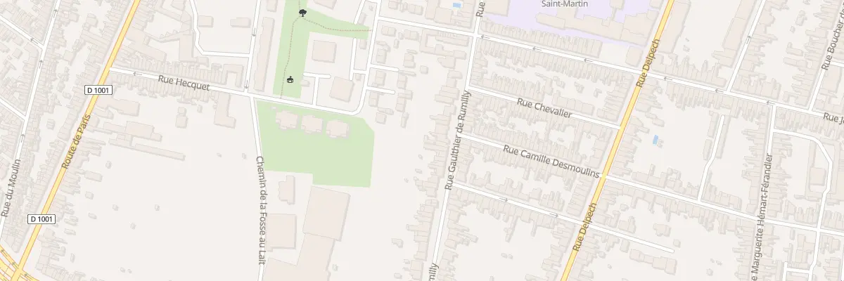 Plan du 210 Rue Gaulthier de Rumilly à Amiens