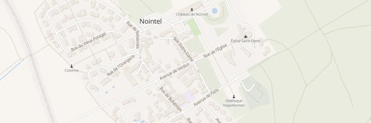 Plan du 2 Av de Verdun à Nointel