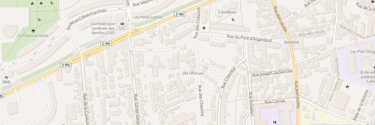 Plan du 109 Rue des Chevrins à Gennevilliers