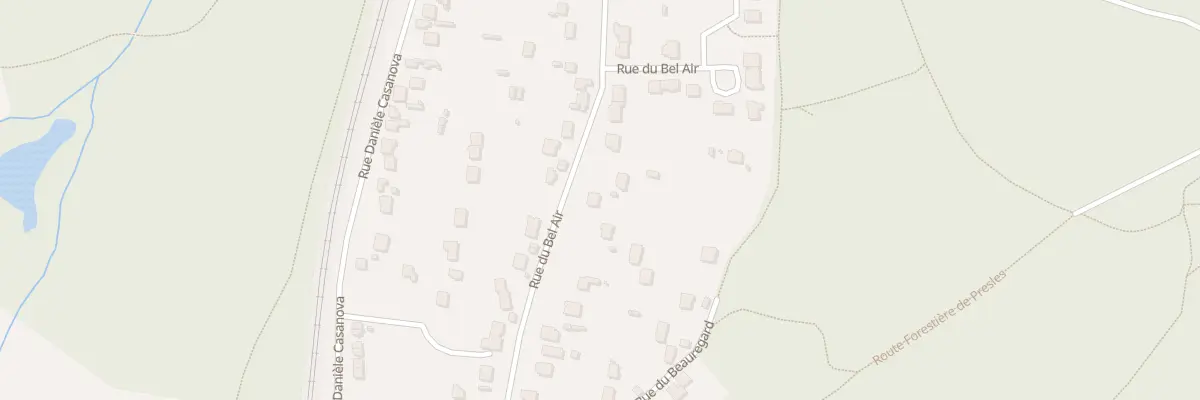 Plan du 24 Rue du Bel Air à Presles