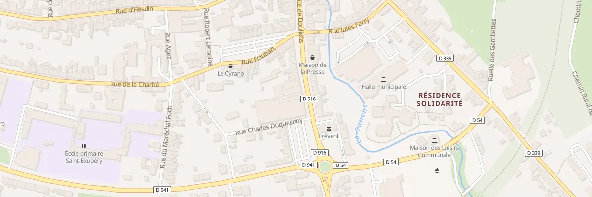 Plan du 36 Rue de Doullens à Frévent