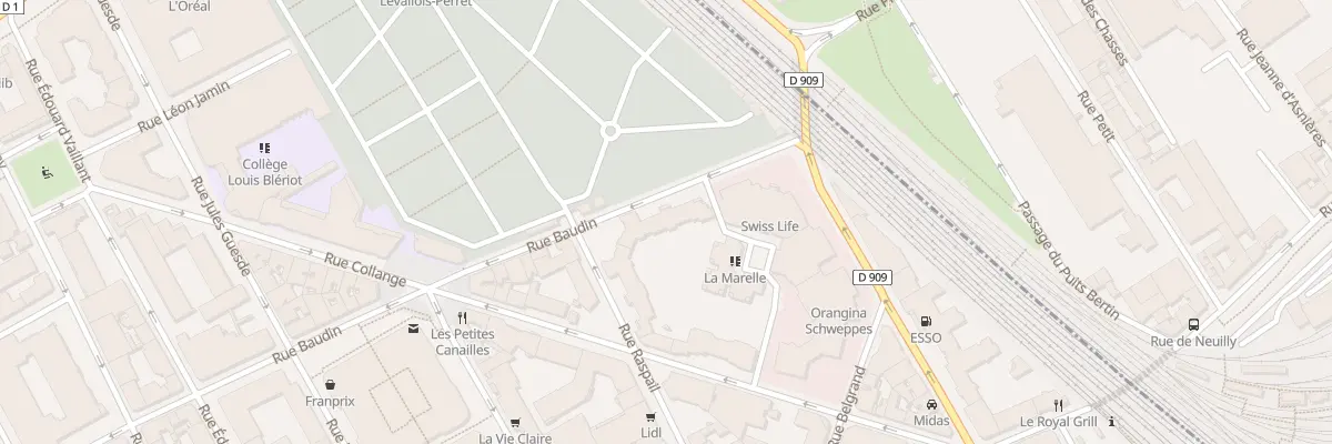 Plan du 106 Rue Baudin à Levallois-Perret