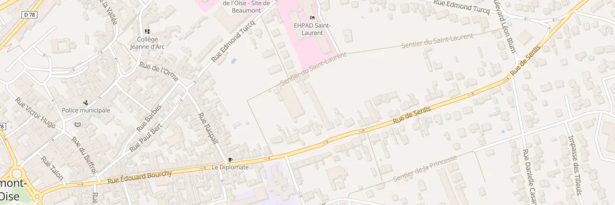 Plan du 75 Rue de Senlis à Beaumont-sur-Oise