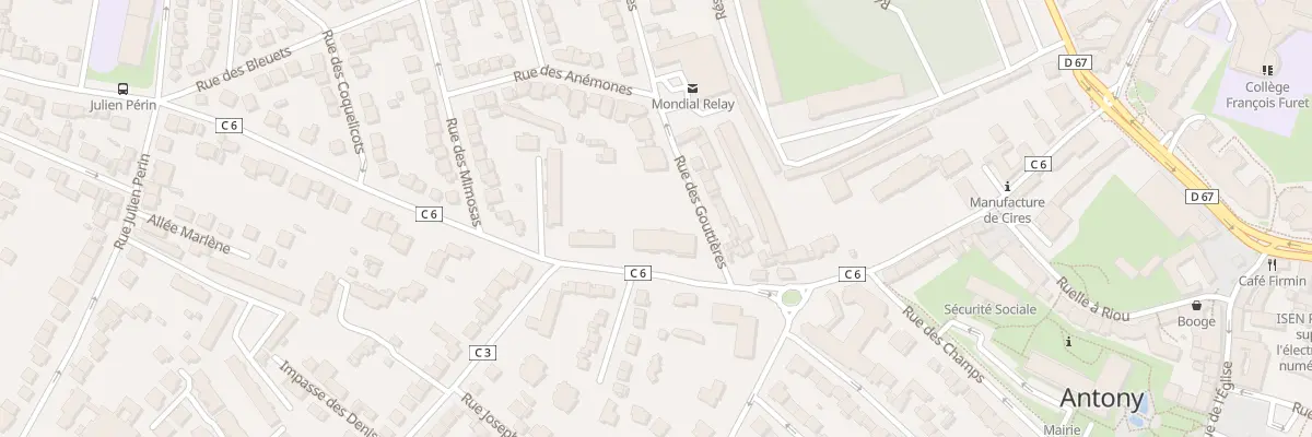 Plan du 56 Av Bois de Verrieres à Antony