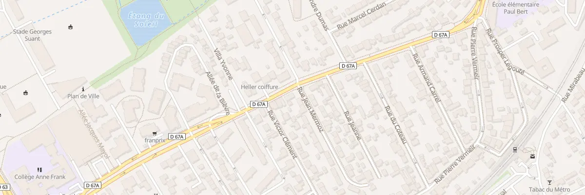 Plan du 2 Rue Jean Mermoz à Antony