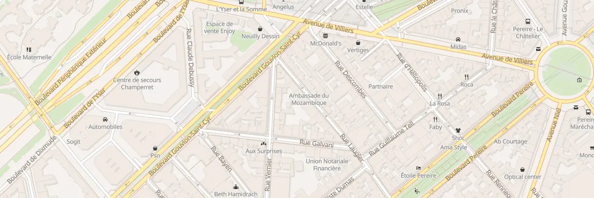Plan du 81 Rue Laugier à Paris 17e Arrondissement