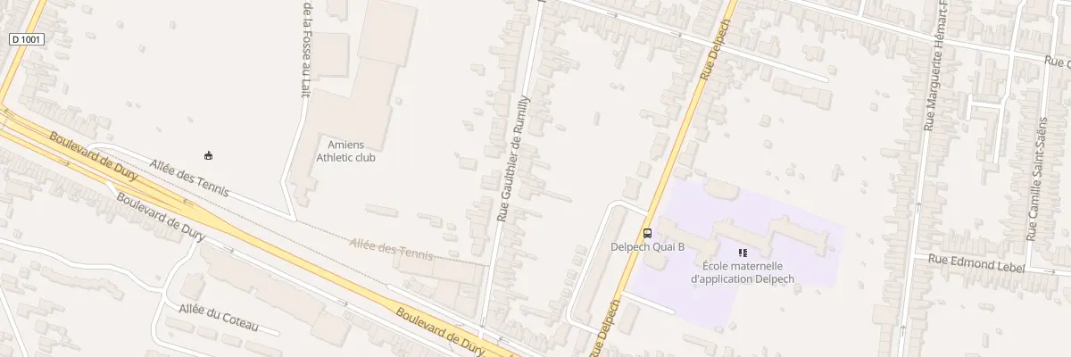Plan du 219 Rue Gaulthier de Rumilly à Amiens