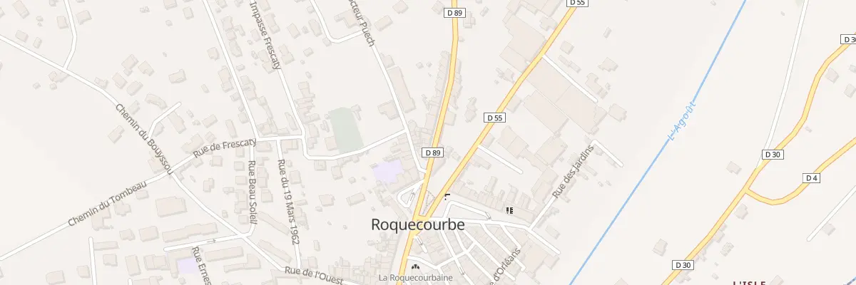 Plan du 5 Av de Lattre de Tassigny à Roquecourbe