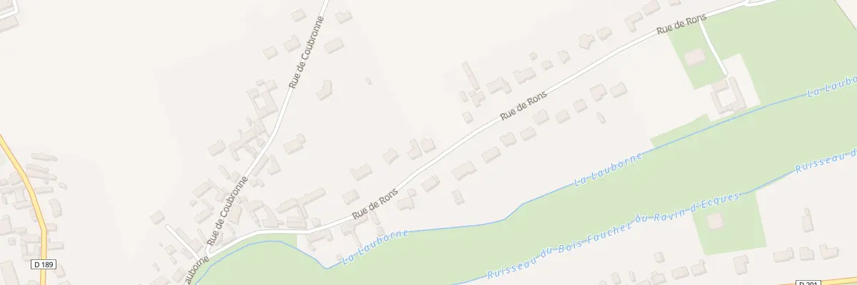 Plan du 260 Rue de Rons à Ecques