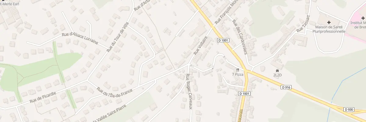 Plan du 2 Rue de l’Ile de France à Breteuil
