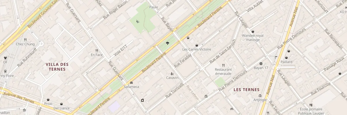 Plan du 195 Bd Pereire à Paris 17e Arrondissement