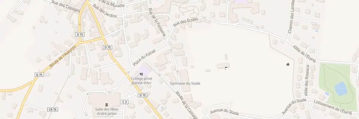 Plan du 100 Rue des Ebenistes à Rignac