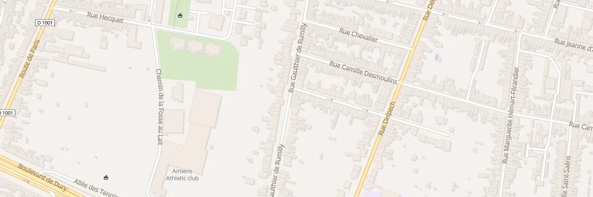 Plan du 157 Rue Gaulthier de Rumilly à Amiens