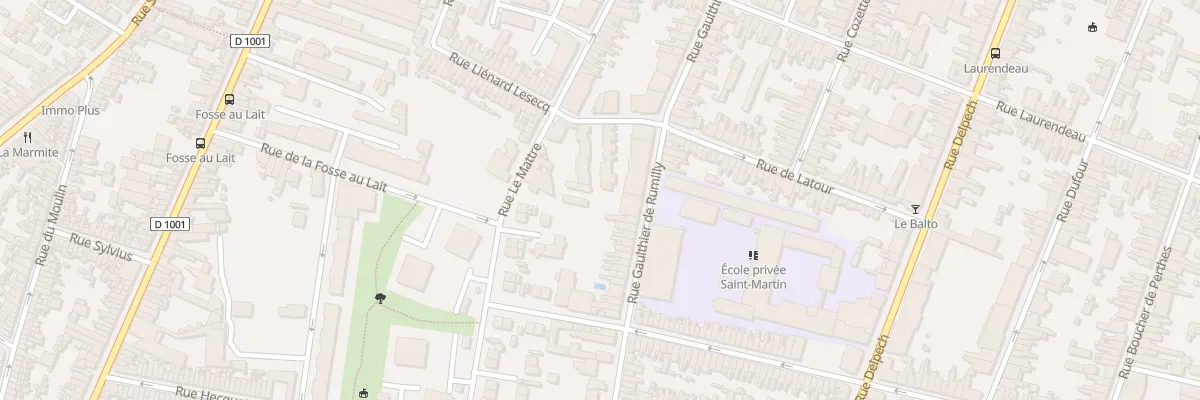 Plan du 122 Rue Gaulthier de Rumilly à Amiens