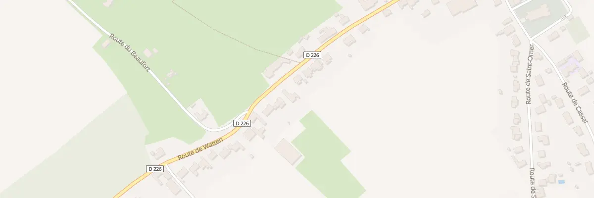 Plan du 509 Rte de Watten à Merckeghem