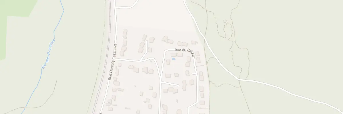 Plan du 67 Rue du Bel Air à Presles