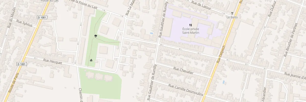 Plan du 164 Rue Gaulthier de Rumilly à Amiens