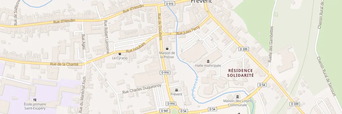 Plan du 25 Rue de Doullens à Frévent