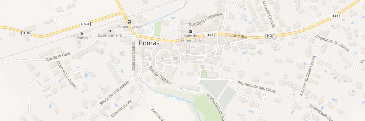 Plan du 69 Le Village à Pomas