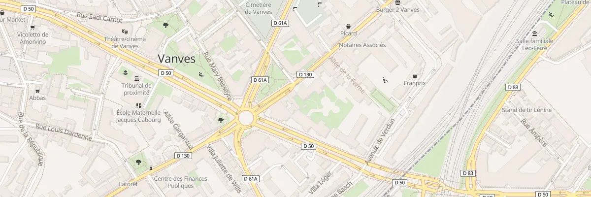 Plan du 12 Rue Jean Bleuzen à Vanves