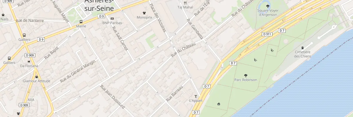 Plan du 15 Rue Duchesnay à Asnières-sur-Seine