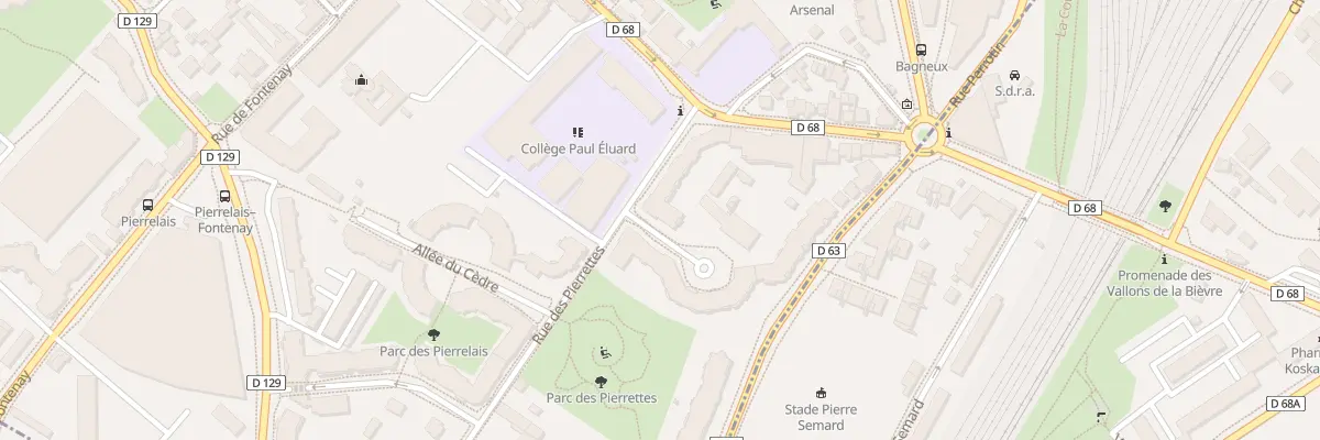 Plan du 60 Rue des Pierrettes à Châtillon