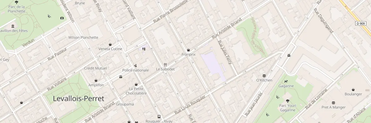 Plan du 100B Rue Aristide Briand à Levallois-Perret