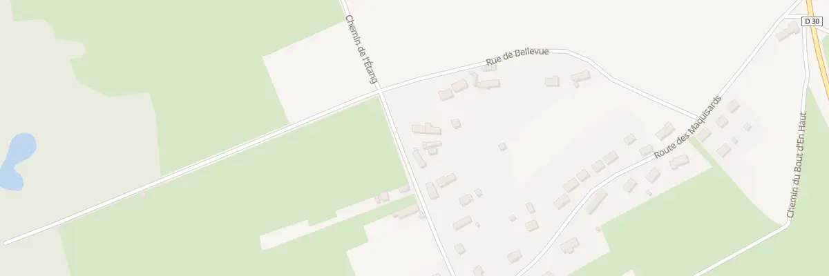 Plan du 13 Rue de Bellevue à Chambon-la-Forêt