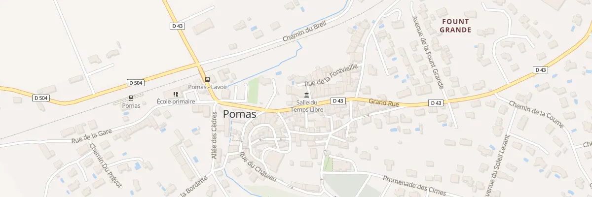 Plan du 3 Gr Grand Rue à Pomas