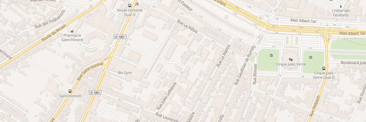 Plan du 22 Rue Jules Lefebvre à Amiens