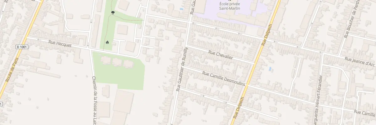 Plan du 131 Rue Gaulthier de Rumilly à Amiens