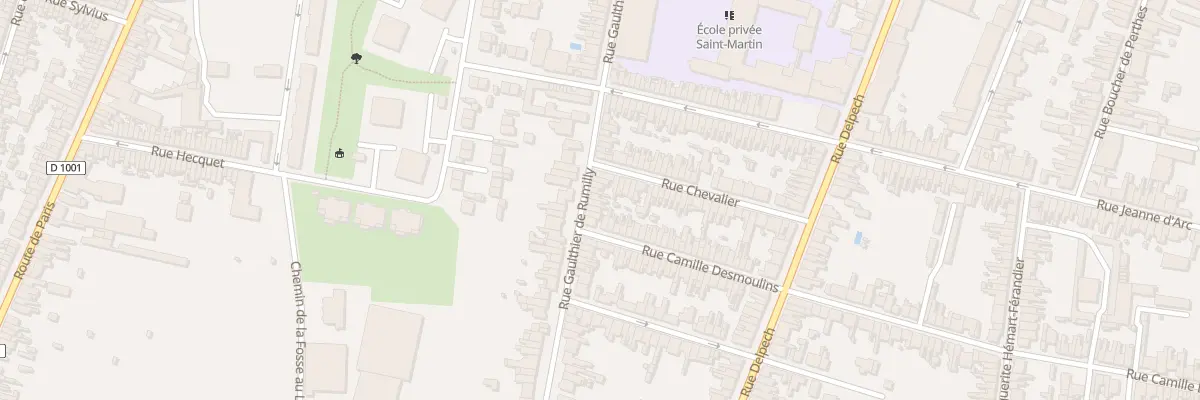 Plan du 125 Rue Gaulthier de Rumilly à Amiens