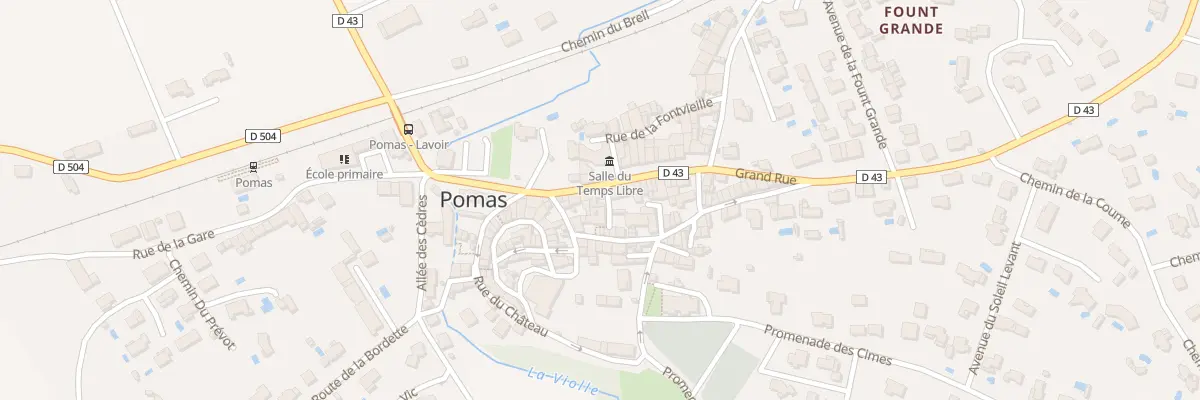 Plan du 98 Le Village à Pomas