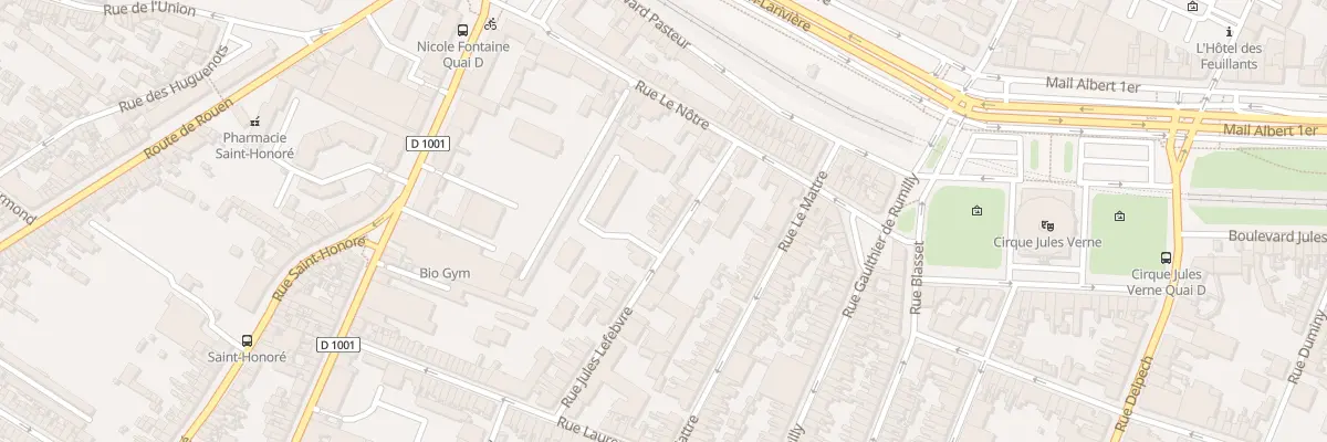 Plan du 20 Rue Jules Lefebvre à Amiens