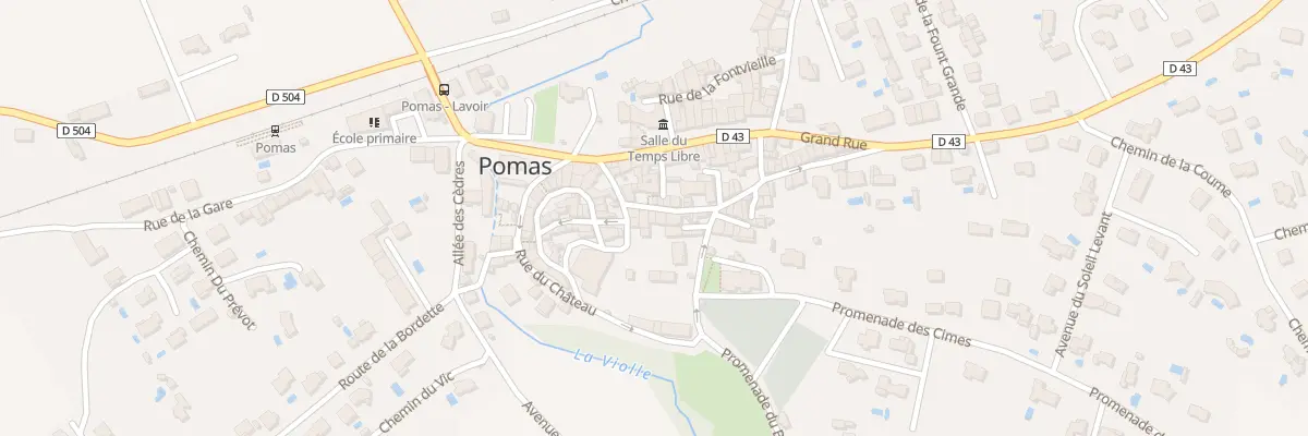 Plan du 72 Le Village à Pomas