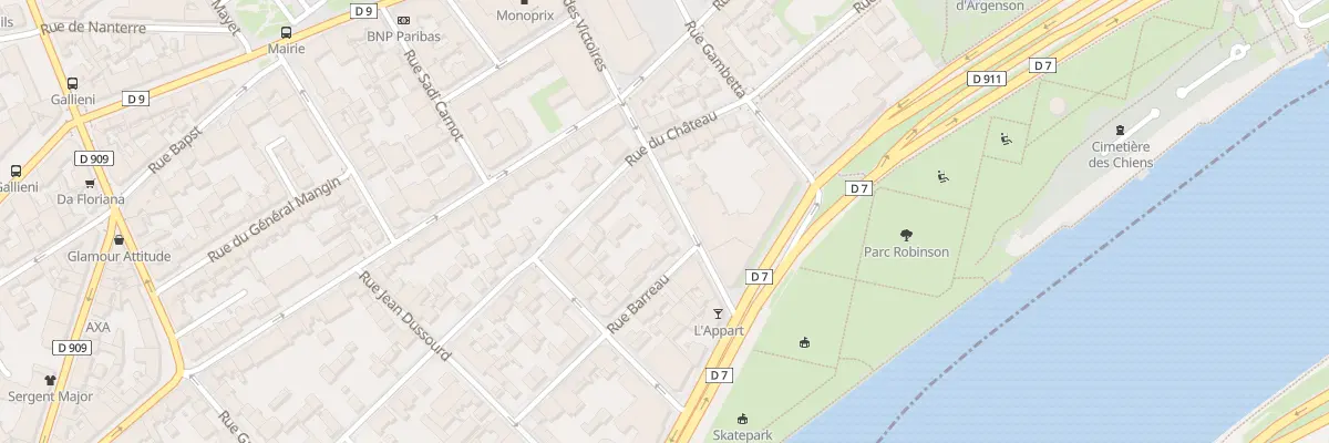 Plan du 11 Rue Duchesnay à Asnières-sur-Seine