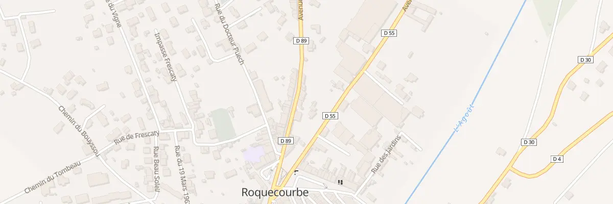 Plan du 16 Av de Lattre de Tassigny à Roquecourbe
