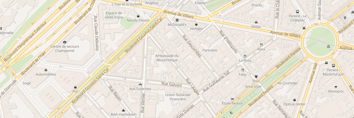 Plan du 78 Rue Laugier à Paris 17e Arrondissement
