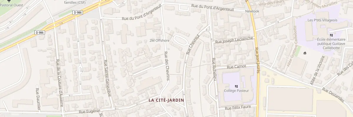 Plan du 107 Rue Chevreul à Gennevilliers